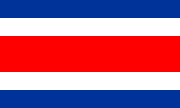 Ulusal Bayrak, Kostarika