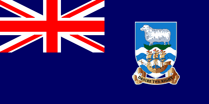 Ulusal Bayrak, Falkland Adaları (Malvinas)